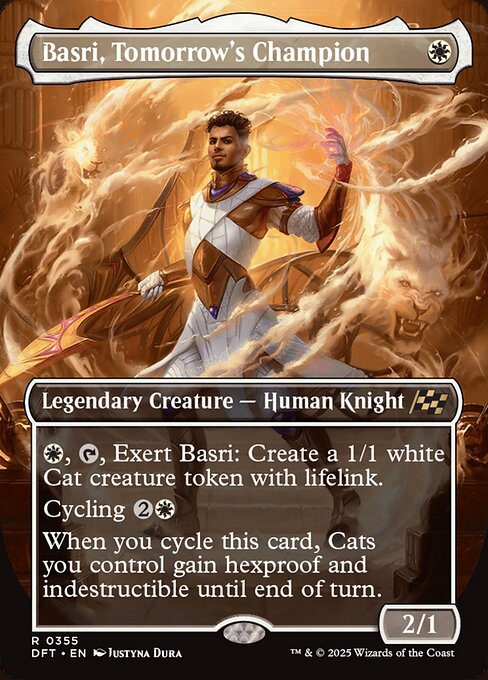MTG Basri, Tomorrow's Champion DFT 355 Borderless Legendary Nonfoil
