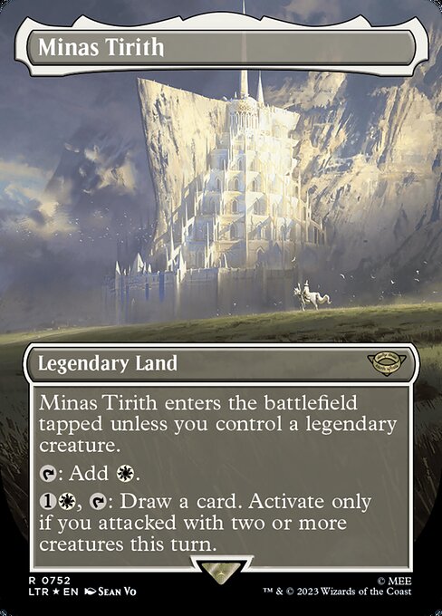 MTG Minas Tirith LTR 752 Borderless Surge Foil