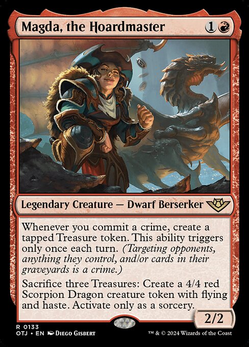 MTG Magda, the Hoardmaster OTJ 133 Regular Nonfoil