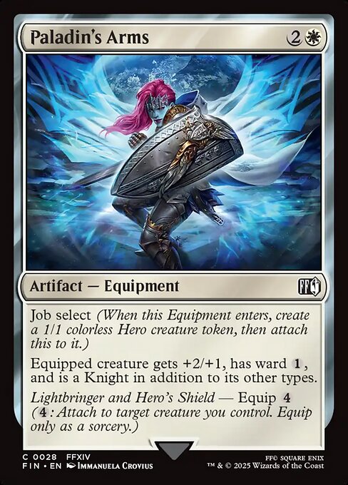 MTG Paladin's Arms FIN 028 Regular Foil