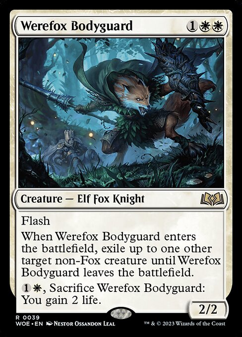 MTG Werefox Bodyguard WOE 039 Regular Nonfoil
