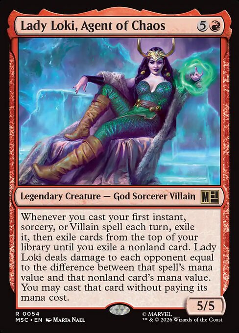 MTG Lady Loki, Agent of Chaos MSC 054 Regular Nonfoil