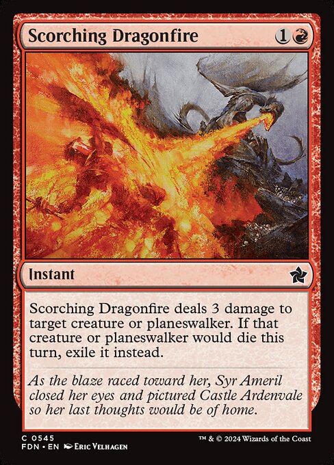 MTG Scorching Dragonfire FDN 545 Beginner Box Nonfoil