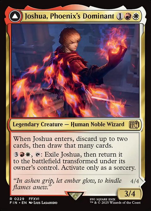 MTG Joshua, Phoenix's Dominant // Phoenix, Warden of Fire FIN 229 Regular Nonfoil