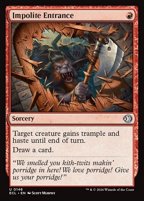 MTG Impolite Entrance ECL 146 Regular Nonfoil