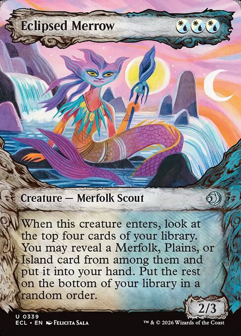 MTG Eclipsed Merrow ECL 339 Borderless Foil