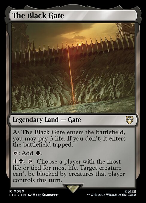 MTG The Black Gate LTC 080 Regular Nonfoil