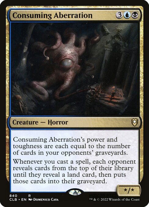 MTG Consuming Aberration CLB 840 Commander Deck Nonfoil
