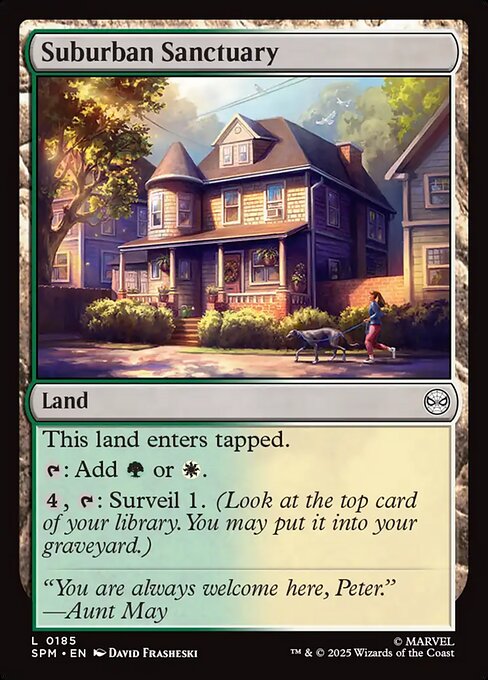 MTG Suburban Sanctuary SPM 185 Regular Nonfoil