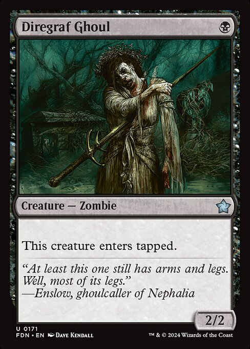 MTG Diregraf Ghoul FDN 171 Regular Foil