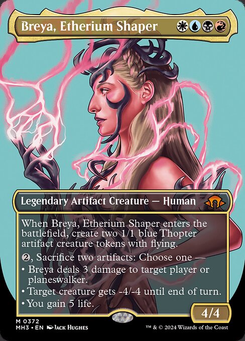 MTG Breya, Etherium Shaper MH3 372 Borderless Profile Nonfoil