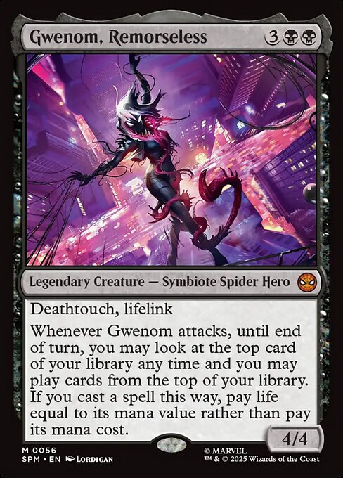 MTG Gwenom, Remorseless SPM 056 Regular Nonfoil