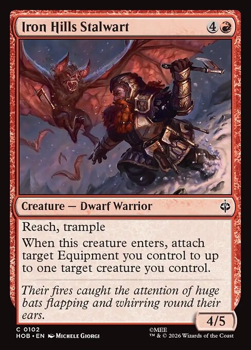 MTG Iron Hills Stalwart HOB 102 Regular Foil