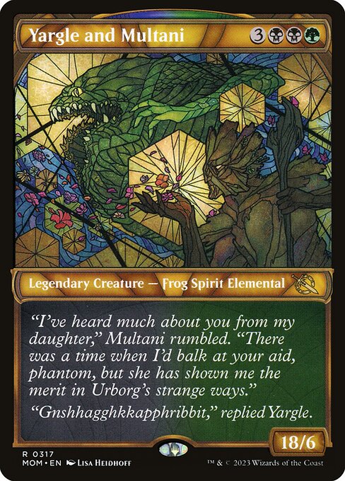 MTG Yargle and Multani MOM 317 Planar Showcase Nonfoil