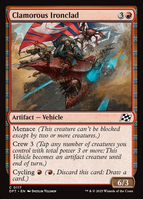 MTG Clamorous Ironclad DFT 117 Regular Nonfoil