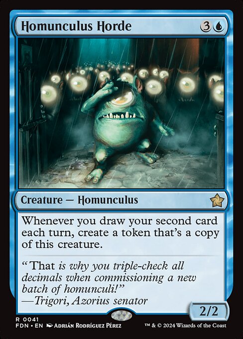 MTG Homunculus Horde FDN 041 Regular Foil