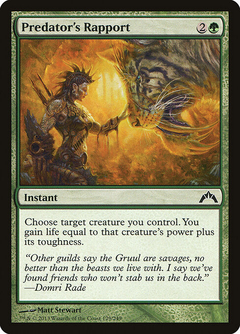 MTG Predator's Rapport GTC 129 Regular Nonfoil