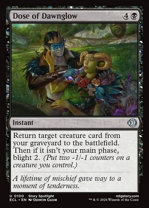 MTG Dose of Dawnglow ECL 100 Regular Foil