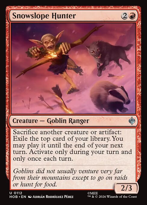 MTG Snowslope Hunter HOB 112 Regular Foil