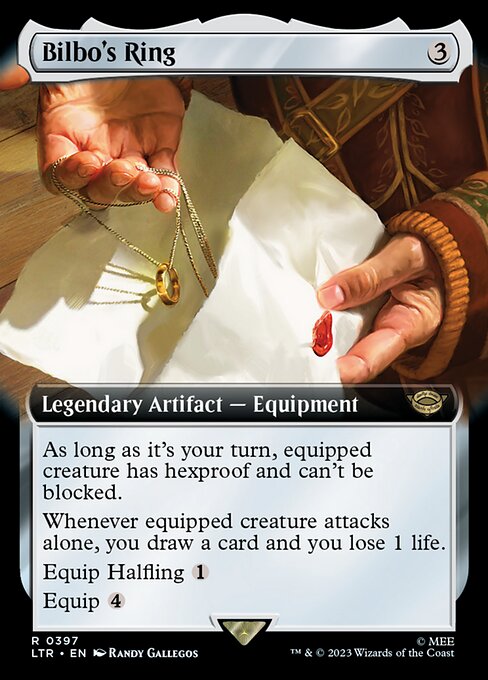 MTG Bilbo's Ring LTR 397 Extended Art Nonfoil