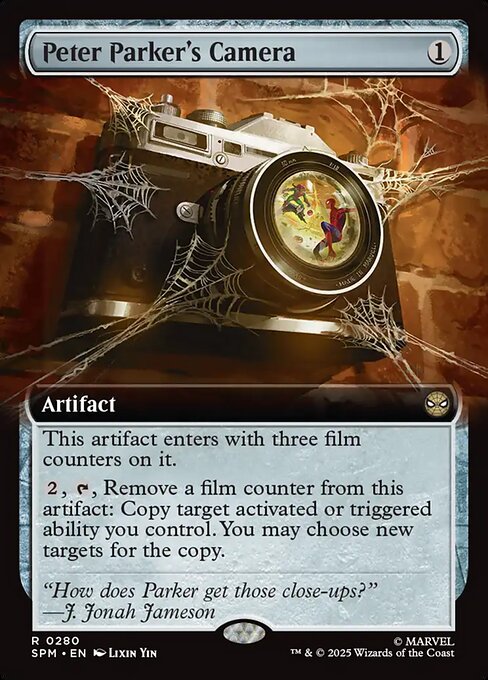 MTG Peter Parker's Camera SPM 280 Extended Art Foil