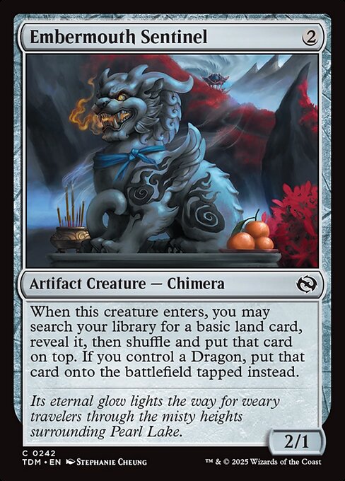 MTG Embermouth Sentinel TDM 242 Regular Nonfoil