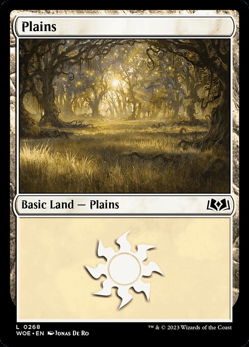 MTG Plains WOE 268 Regular Foil