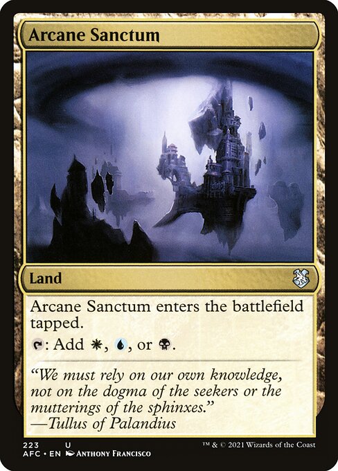 MTG Arcane Sanctum AFC 223 Standard Nonfoil