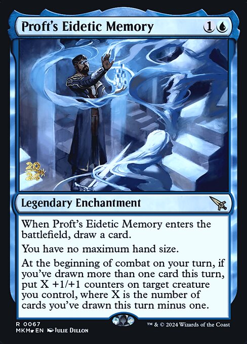 MTG Proft's Eidetic Memory PMKM 067s Prerelease Foil