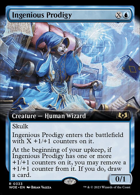 MTG Ingenious Prodigy WOE 333 Extended Art Foil