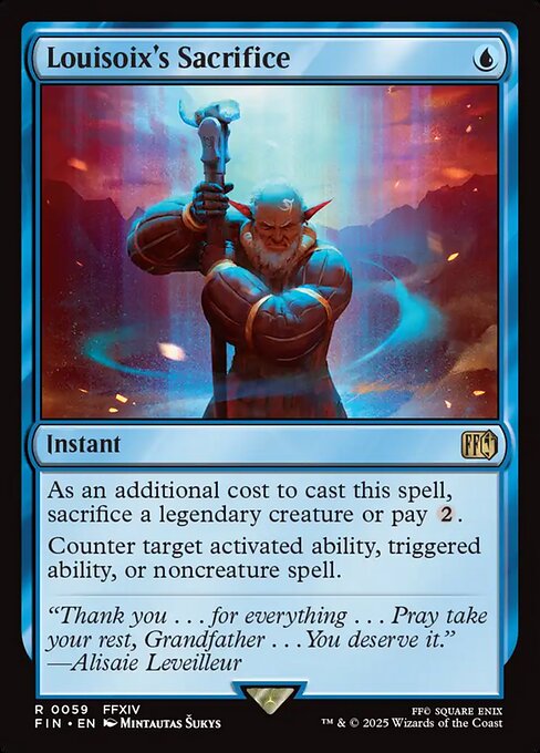 MTG Louisoix's Sacrifice FIN 059 Regular Foil