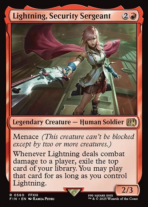 MTG Lightning, Security Sergeant FIN 560 Starter Kit Nonfoil