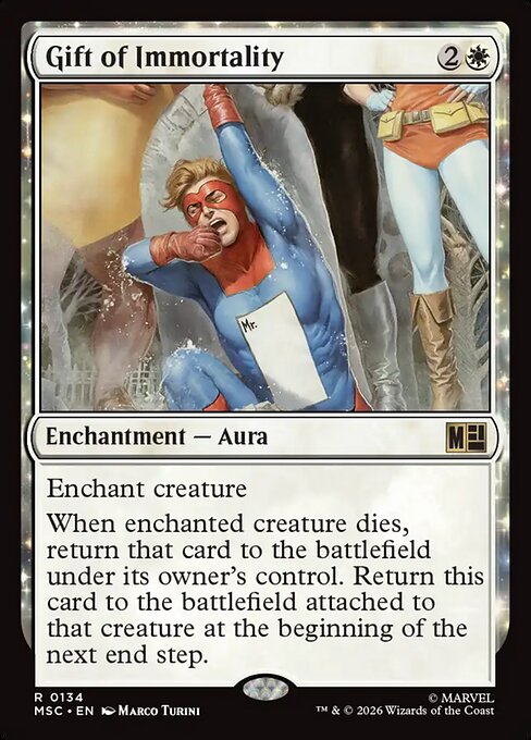 MTG Gift of Immortality MSC 134 Regular Nonfoil