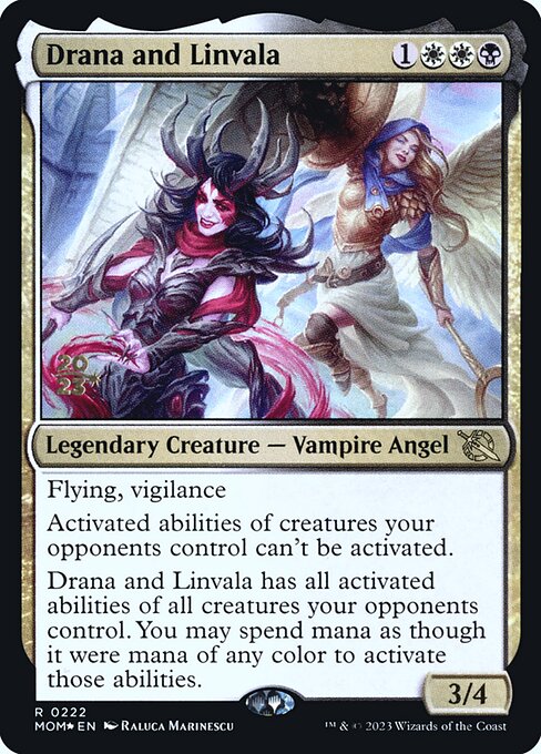 MTG Drana and Linvala PMOM 222s Prerelease Foil