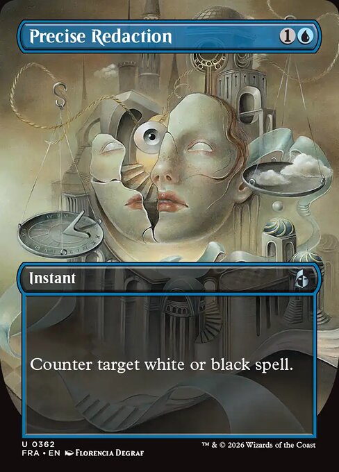 MTG Precise Redaction FRA 362 Braintwister Series Foil front