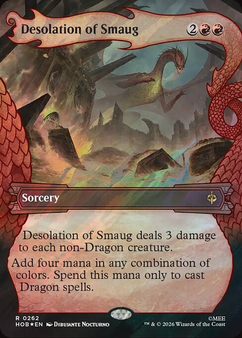 MTG Desolation of Smaug HOB 262 Alternate Art Foil