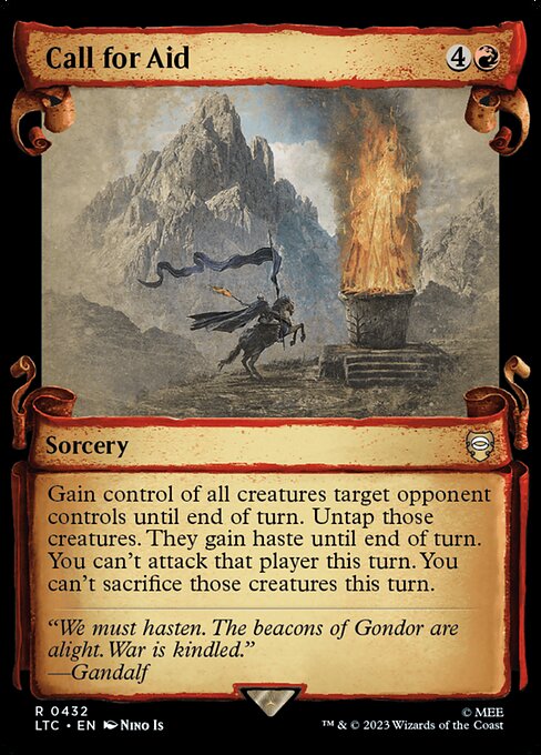 MTG Call for Aid LTC 432 Alternate Art Nonfoil
