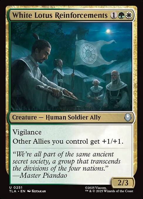 MTG White Lotus Reinforcements TLA 251 Regular Foil