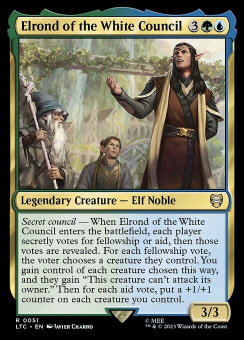 MTG Elrond of the White Council LTC 051 Regular Nonfoil