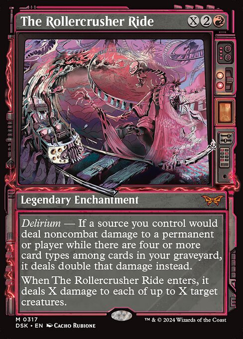 MTG The Rollercrusher Ride DSK 317 Paranormal Frame Nonfoil