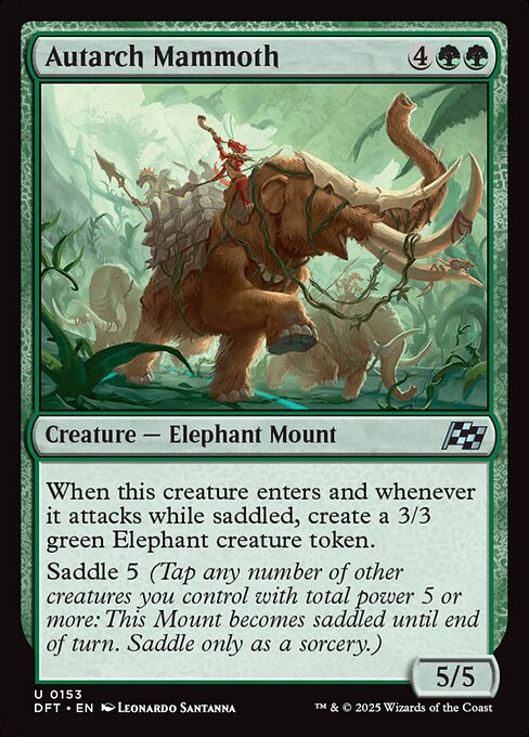 MTG Autarch Mammoth DFT 153 Regular Nonfoil