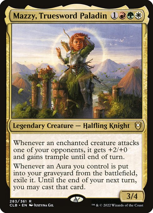 MTG Mazzy, Truesword Paladin CLB 283 Regular Foil