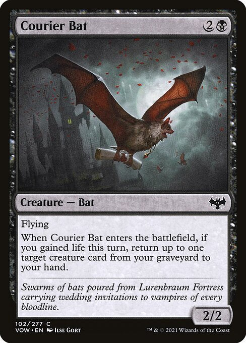 MTG Courier Bat VOW 102 Standard Nonfoil front