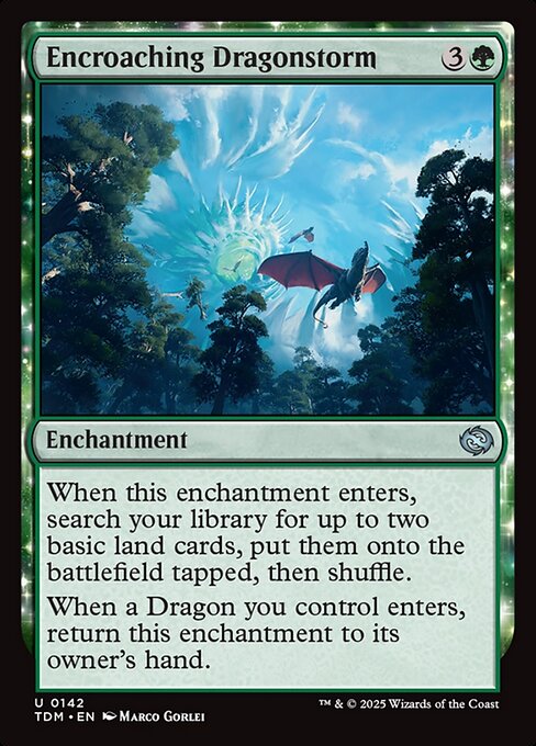 MTG Encroaching Dragonstorm TDM 142 Regular Nonfoil