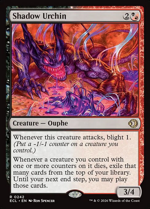 MTG Shadow Urchin ECL 242 Regular Nonfoil