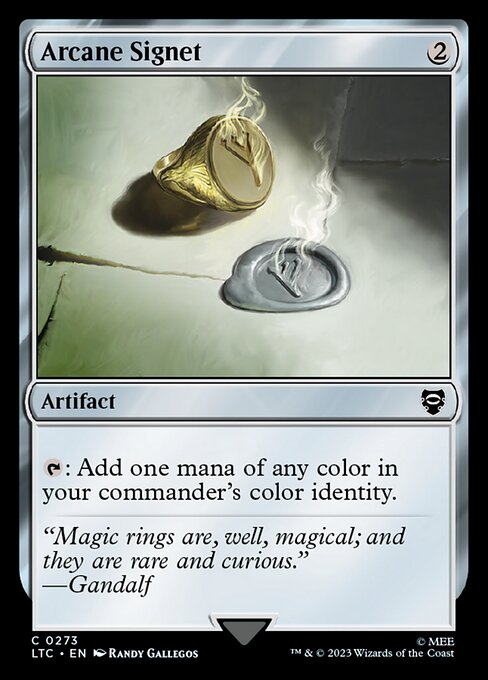 MTG Arcane Signet LTC 273 Alternate Art Nonfoil