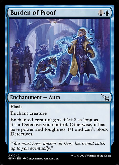 MTG Burden of Proof MKM 042 Regular Nonfoil