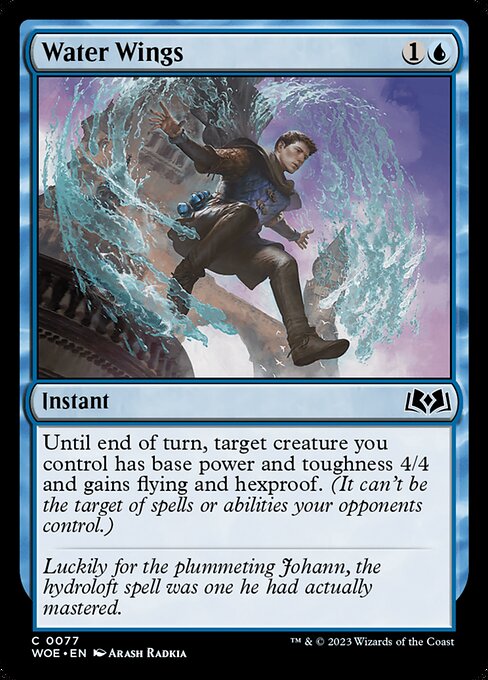 MTG Water Wings WOE 077 Regular Foil