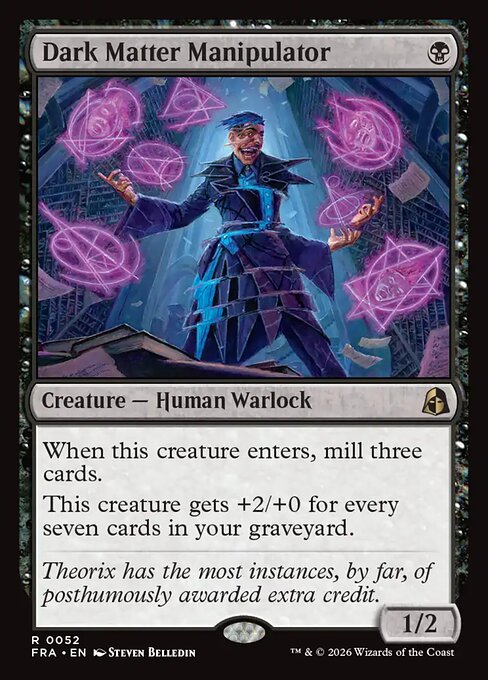 MTG Dark Matter Manipulator FRA 052 Standard Foil front