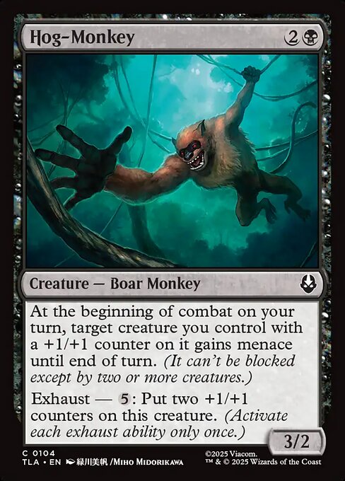 MTG Hog-Monkey TLA 104 Regular Foil